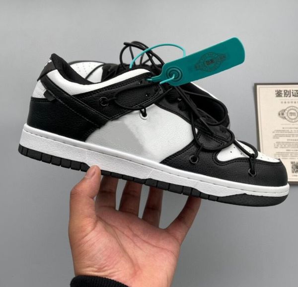 

men women sneaker casual shoes designer fashion low lace-up leather casual skateboarding shoe zapatillas trainers 36-44, Black