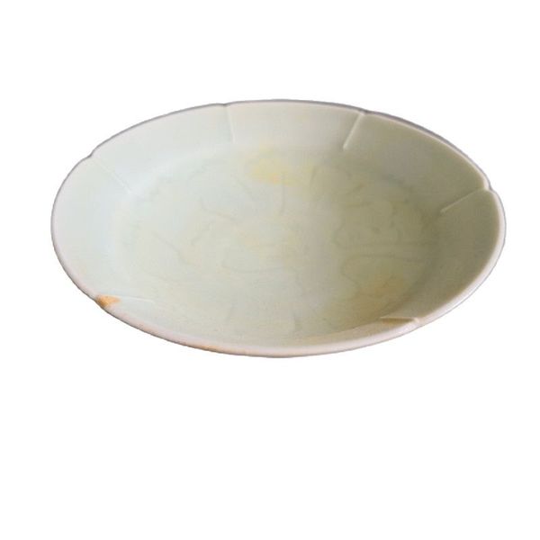 

chinese old porcelain green glaze bowl plate, Silver