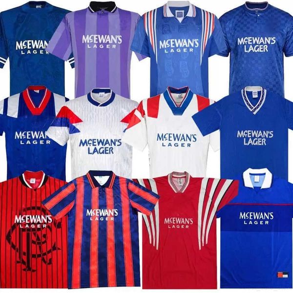

glasgow rangers retro soccer jerseys gascoigne 1982 1984 82 83 84 86 87 90 92 93 94 95 96 97 99 2001 02 03 mccoist albertz classic vintage, Black;yellow