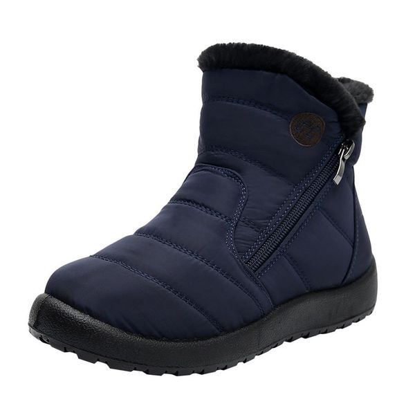 

-sagace snow boots women shoes nylon waterproof footwear warm boots slip-on flat short tube shoes casual ankle for women231t, Black