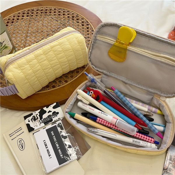 

macaron color pencil bags large capacity cute pen bag for students girls 1222629