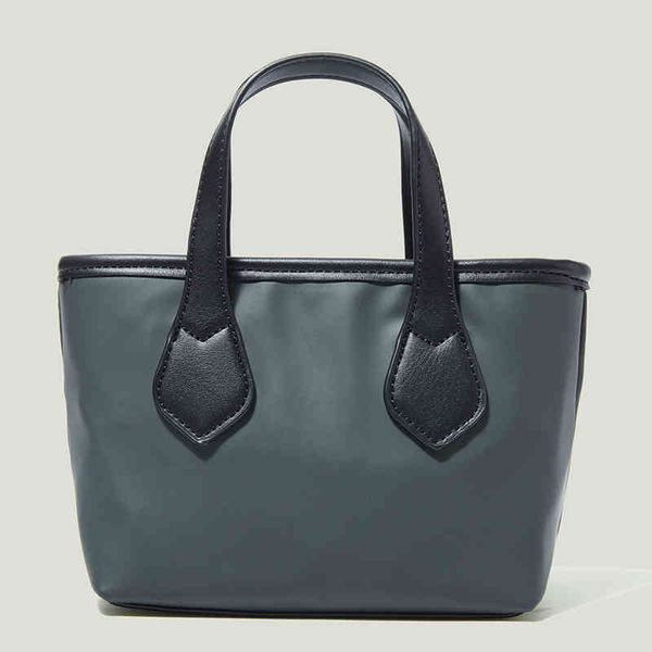 

shopping bags water proof pu tote women's bag solid small handbags ladies shoulder crossbody bags fashion shopper handle bag 220412