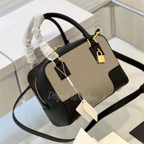 

2022 women nylon handbag canvas wallets shopping 2021 designers lady zipper shoulder fashion plain saddle leather tote bags letter cross bod, Red;black