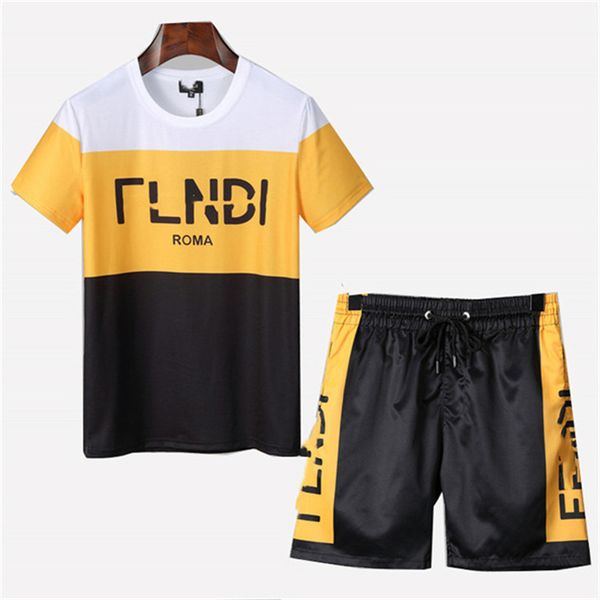 

mens designers tracksuit set running 2022 fashion men tracksuits letter slim clothing track kit casual sports short sleeve suit asian size a, Gray