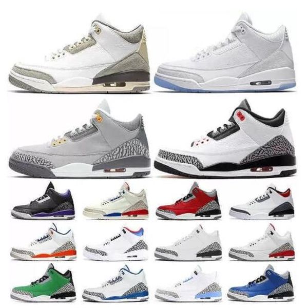 

2022 basketball shoes 3s 3 rust pink cardinal red pine green midnight navy racer blue fragment court purple cool grey unc a ma maniere sport