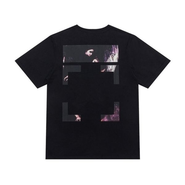 

mens classic fashion offs designer t shirts brand cotton luxury short sleeves tees back adhesive strip arrow t-shirts women black shirt eur, White;black