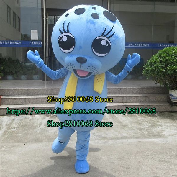 Costume della bambola della mascotte Vendita calda Costume della mascotte della foca Leone marino Oceano Acquario Personaggio dei cartoni animati Gioco di ruolo Vestito operato Festa di compleanno G