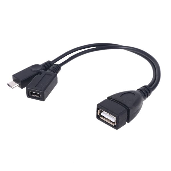

micro usb to usb 2.0 otg adapter cable with micro usb power for -amazon fire tv mobile phone tablet pc smartphone
