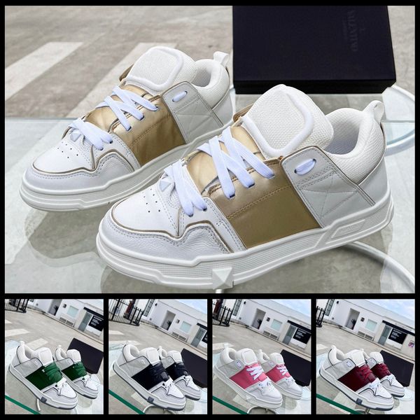 

italy luxury sneakers designer casual shoes brand sneaker man woman trainer real leather running shoes ace boots by shoebrand s138 06, Black
