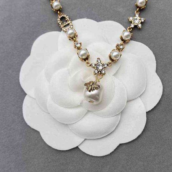 

fine pearl diamond necklace star leaves old fashion female jewelry, Black