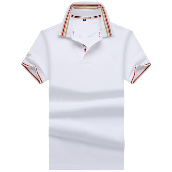 

quanlity 5a polo t shirts with collar for men design mens basic business polos shirt fashion france brand men's t-shirts embroidered ar, White;black
