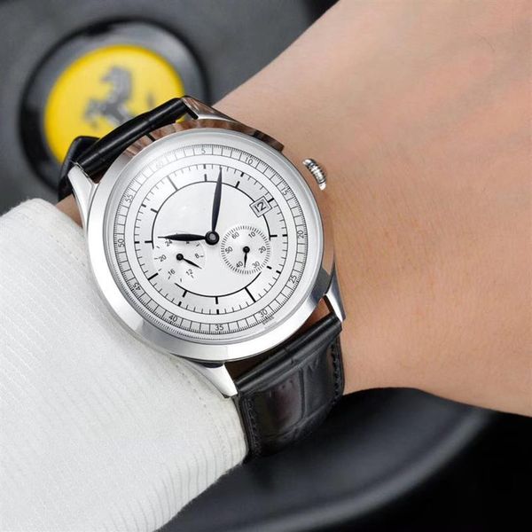 

new men's watch 316 stainless steel case imported calfskin strap automatic mechanical movement diameter 40mm thickness 12 5mm276q, Slivery;brown