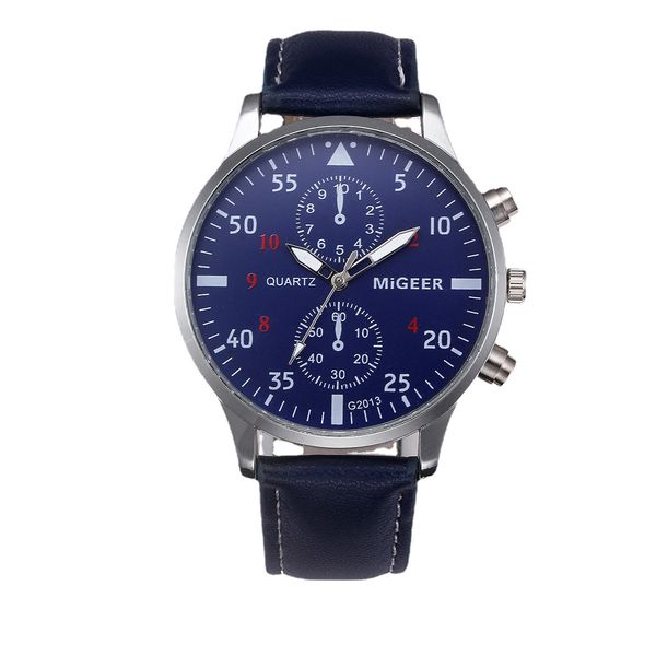 

2022 quartz watches men business mens watch luxury simple waterproof sport popular mens wrist leather strap watches clocks brw w4, Slivery;brown