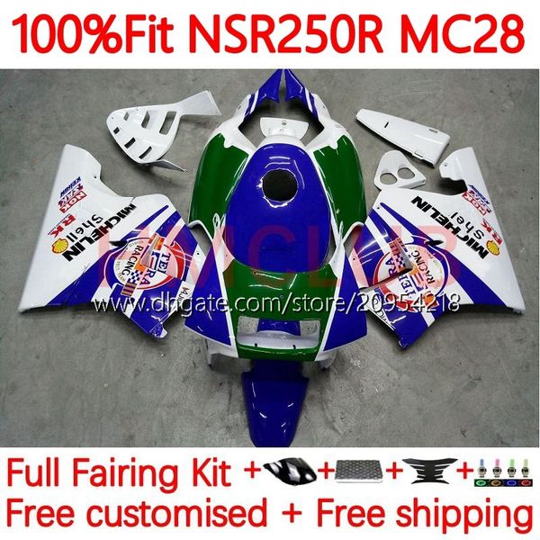 Stampo ad iniezione per HONDA NSR250R MC28 PGM4 NSR-250 94-99 Carrozzeria 126No.14 NSR 250 R 250R 94 95 96 97 98 99 NSR250 R 1994 1995 1996 1997 1998 1999 Carena OEM blu verde