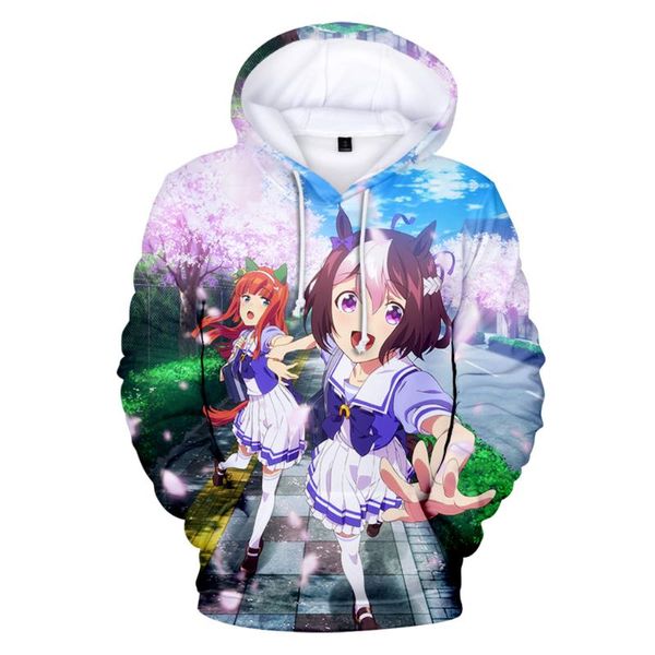 Erkek Hoodies Sweatshirts Pretty Derby 3D Baskı Erkekler Kadın Hoodie Harajuku Sweatshirt Moda Uzun Kollu Giyim Erkek Kızlar Topçılar