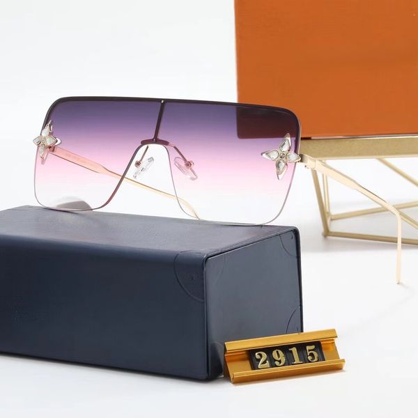 

2023 new fashion designer sunglasses brand polarized lens sunglasses women eyeglasses multicolor frame 2915, White;black