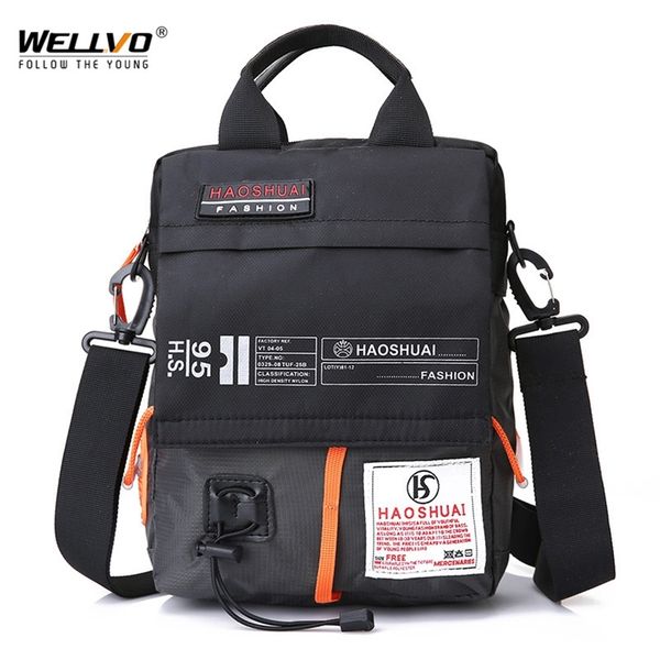 

men s bag messenger male waterproof nylon camouflage satchel over the shoulder crossbody s handbag mini briefcase xa99wc 220627