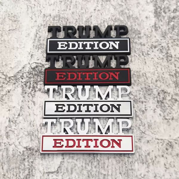 Decorazione del partito di sublimazione 1PC TRUMP EDITION Adesivo per auto per camion automatico 3D Badge Emblem Decal Accessori auto 8x3cm