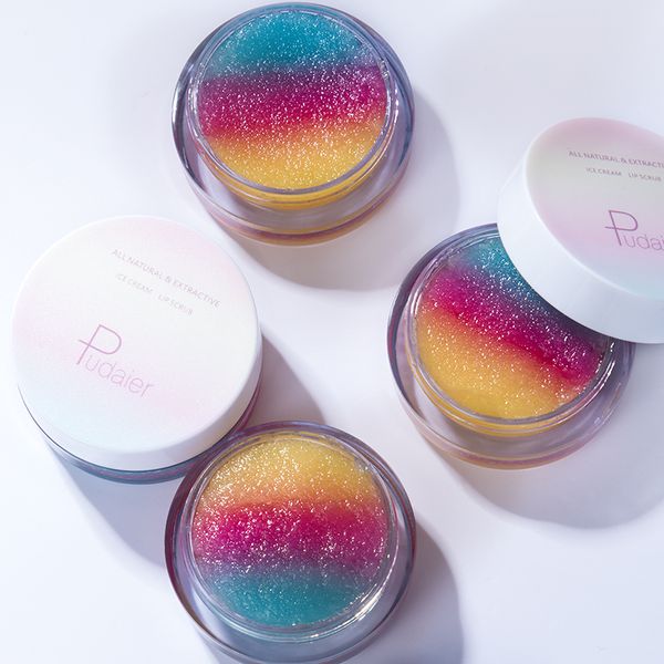 

new arrival pudaier dermabrasion lip balm miracle scrub fades wrinkles exfoliating and moisturizing cosmetics 3 colors 120 pcs/lot dhl
