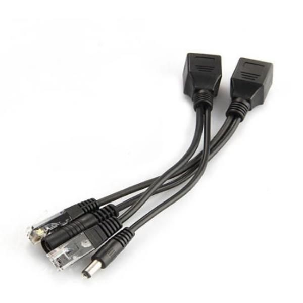 

poe cable rj45 injector splitter network power over ethernet poe adapter kit other security accessories