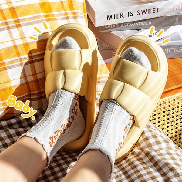 

women slides platform soft couples indoor bathroom woman sandals mute slippers female summer male home beach shoes 220620, Black