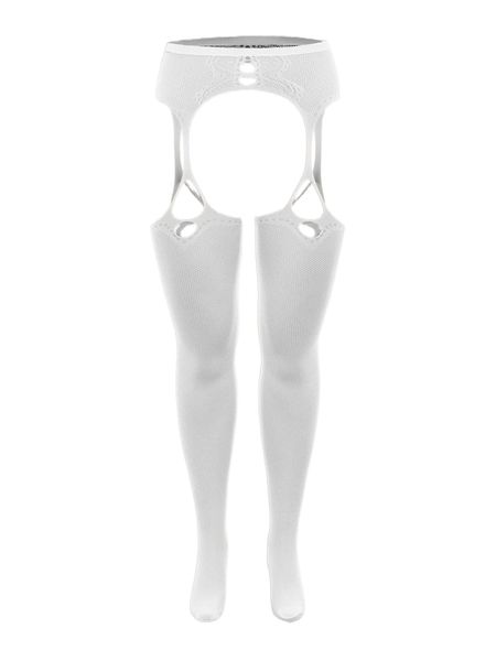 

plus fishnet garter stockings 40qe#, Black;white