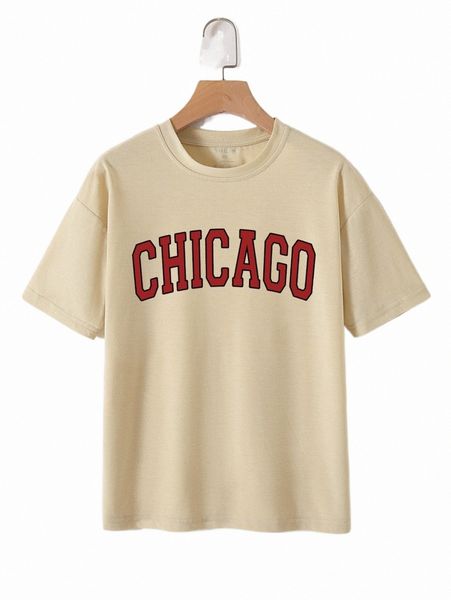 

letter graphic drop shoulder tee l4ya#, White