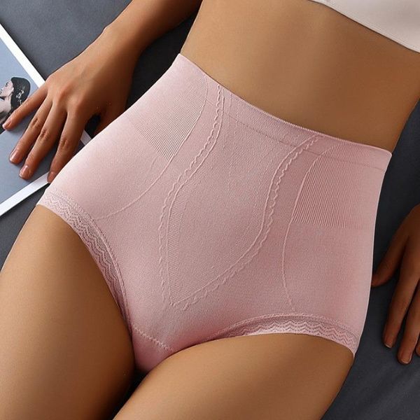 

women high waist brief seamless panties underwear hip lift underpanties breathable pant lingerie slimming tummy body shaper, Black;pink