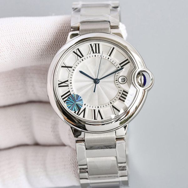 

watch mens automatic mechanical watches 42mm sapphire wristwatch fashion business wristwatches montre de luxe, Slivery;brown