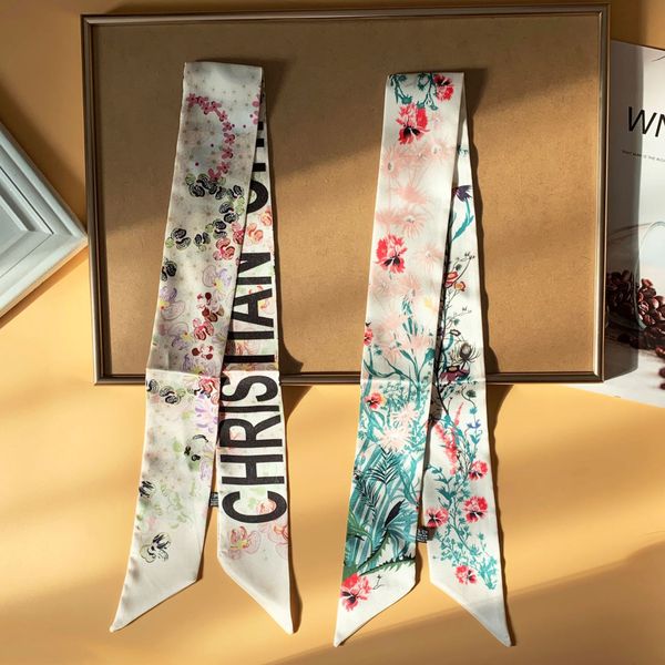 

d family's new ribbon scarves for women in autumn and winter, Blue;gray