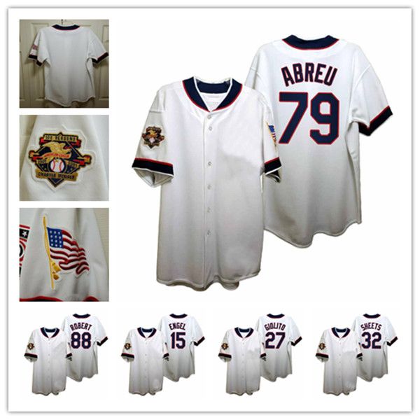 

custom chicago 1917 vintage independence day baseball jersey jose abreu gavin sheets adam engel matt foster liam hendriks lance lynn luis ro, Blue;black