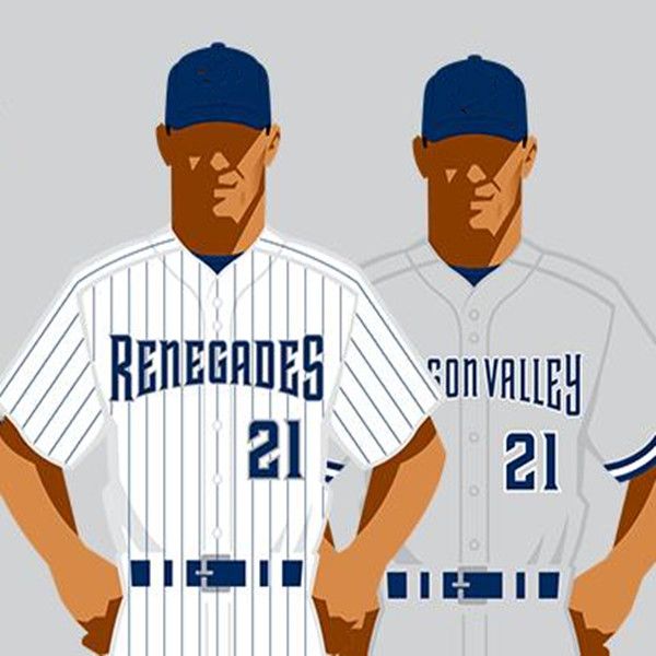 Custom Hudson Valley HV Renegades Бейсбол Джерси Остин Уэллс Купер Боуман Эверсон Перейра Оленис Санчес Пэт Демарко Тайлер Хардман Уилл Уоррен Мэтт Сауэр