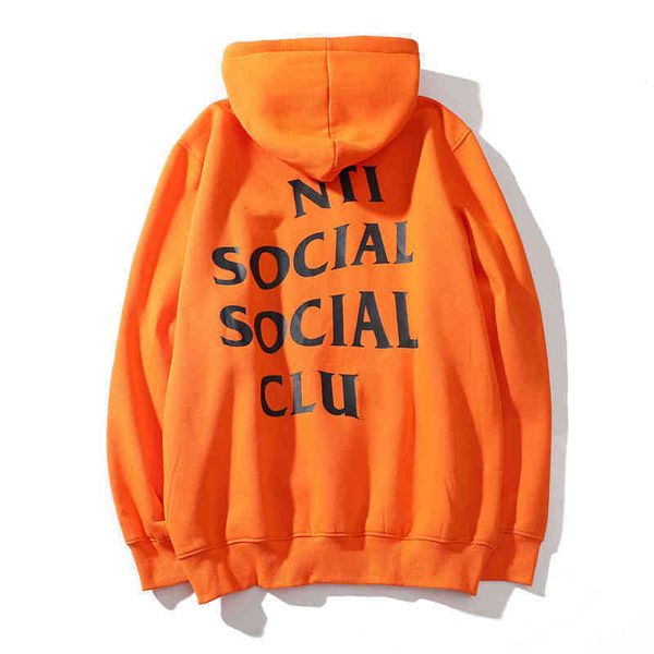 

22 foreign trade new men's and women's hoodie letter printing pullover sweater looses street leisure sports larges, Black