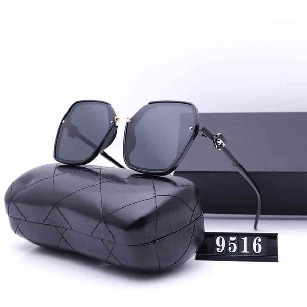 

sunglasses 2022 women's trend polarized fashion driving 9516, White;black