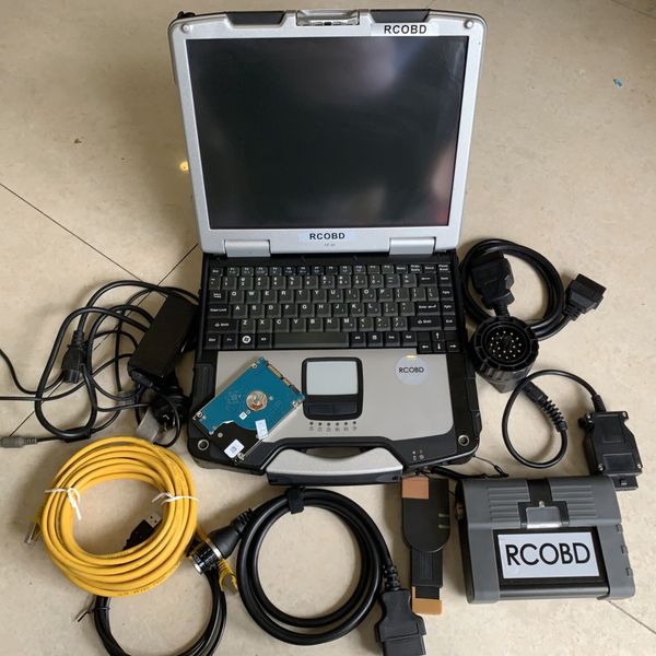 

auto diagnosis tool icom a2 code scanner for bmw 1tb hdd latest 06.2023 soft-ware used lapcomputer toughbook cf30 4g ready to work