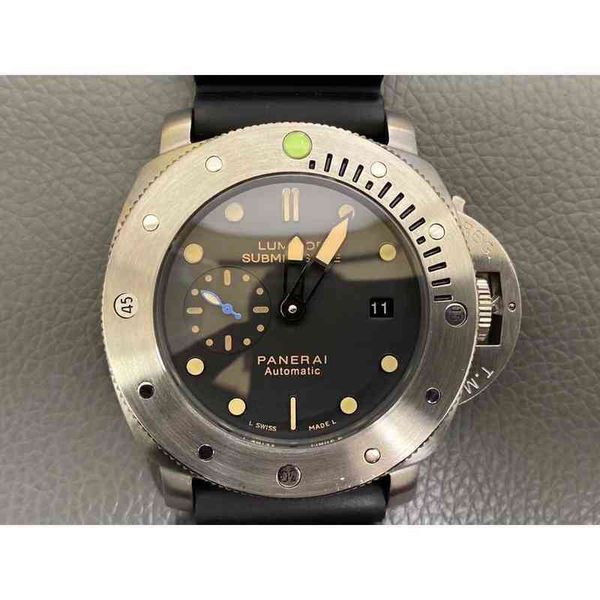 

luxury mechanical movement watch panera swiss automatic sapphire mirror 47mm 13mm imported rubber band brand designers es wrist xq43, Slivery;brown