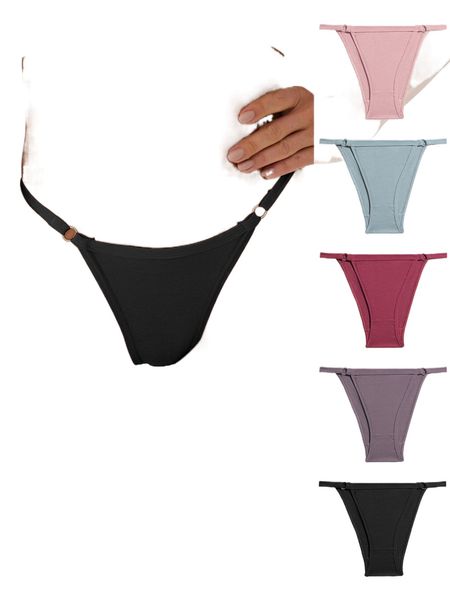 

finetoo 5pack o-ring hipster panty set y7ns#, Black;red