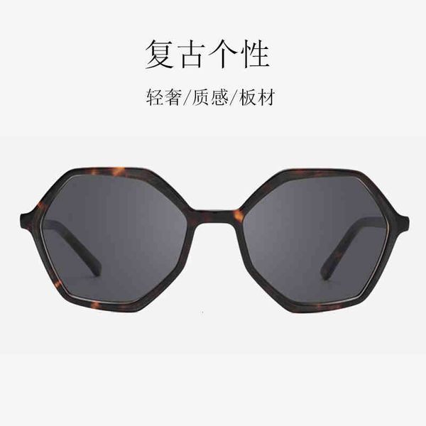 

sunglasses irregular women's fashion trend large frame plate skv7, White;black