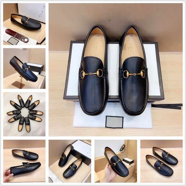

luxury brand casual leather shoe mens sneakers slip on designer loafers men flats driving leathe men shoes zapatillas hombre, Black