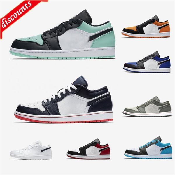 

sandals sandals 1 low jumpman basketball shoes 1s og unc court purple red orbit aurora smoke grey bred university gold trainers sneakers wit, Black