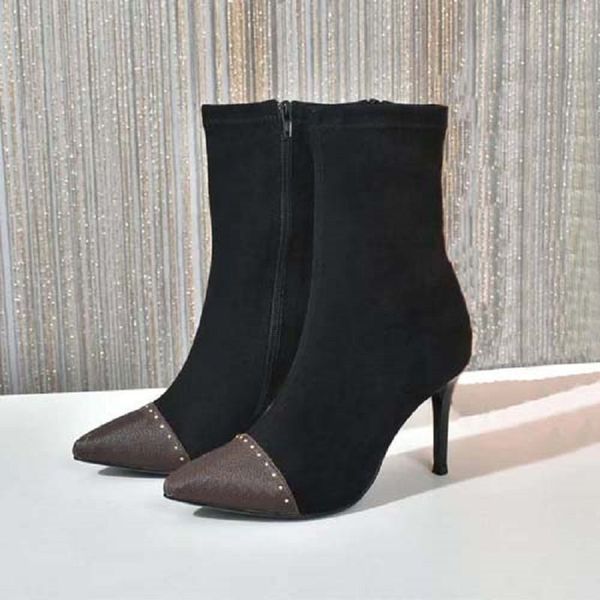 

designer boots luxury boot genuine leather martin boots ankle booties woman short boot sneakers trainers slipper sandals by shoebrand 020, Black