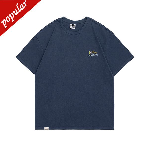 

factory direct sales fashion trend short sleeves nanxia disguise 2022 summer men's letter printing label round sleeve trendy casual, White;black