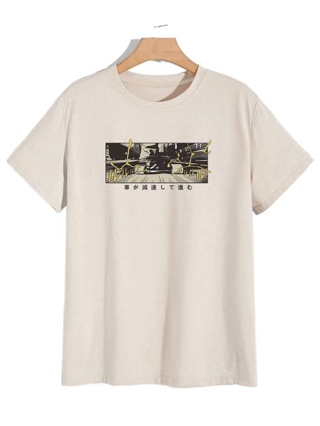 

romwe guys car print tee o8iq#, White;black