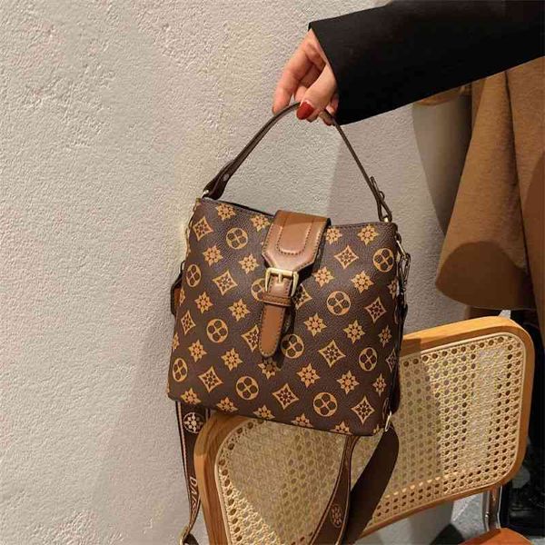 

70% factory online sale soft leather portable bucket autumn one shoulder bag versatile minority bag