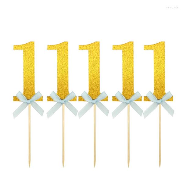 Altre forniture per feste festive 10 pezzi Numero 1 One Paper CupCake Topper Decorazioni di buon compleanno per bambini Forniture per la prima doccia per bambiniAltro