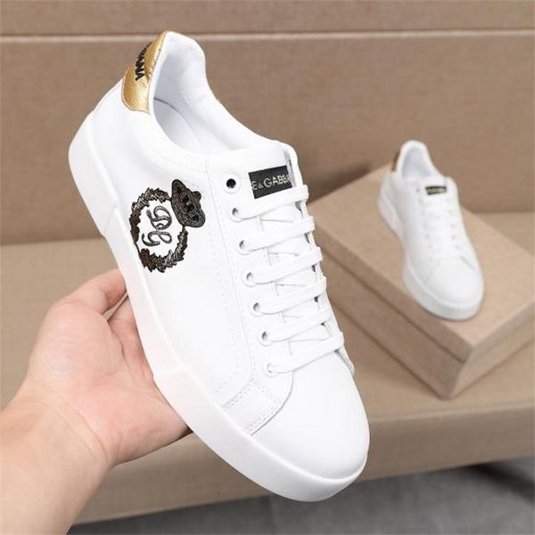 

dress shoes guangzhou leather small white shoes board crown lace up casual l6o5, Black