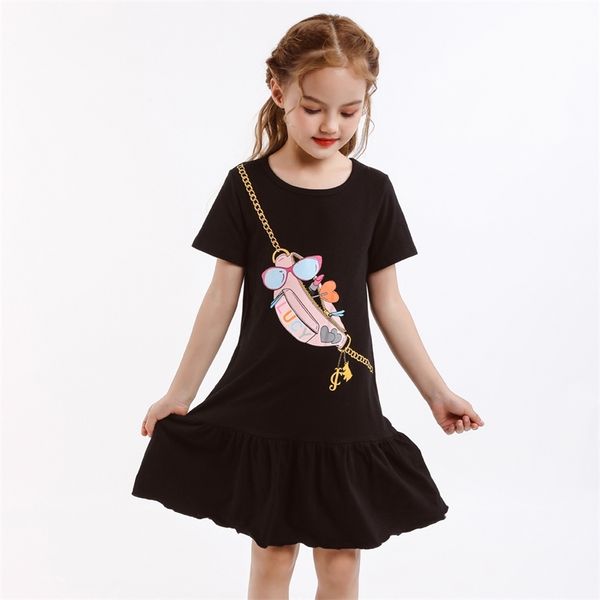 

lzh children's dress summer kids party es for girls casual princess toddler clothes sets 2 3 4 5 6 7 year 220426, Red;yellow