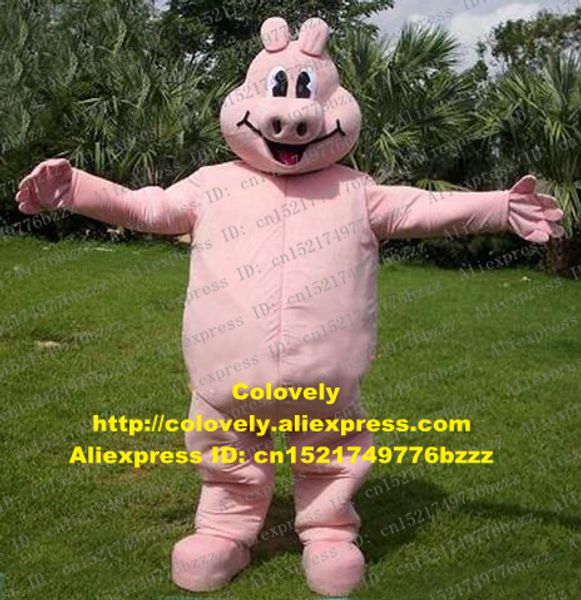 

mascot doll costume pink pig hog piggy porkling mascot costume cartoon character suit new products launching carnival fiesta zz7356, Red;yellow