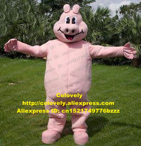 Costume da bambola mascotte Pink Pig Hog Piggy Porkling Costume da mascotte Costume da personaggio dei cartoni animati per adulti Nuovi prodotti Lancio di Carnival Fiesta zz7356