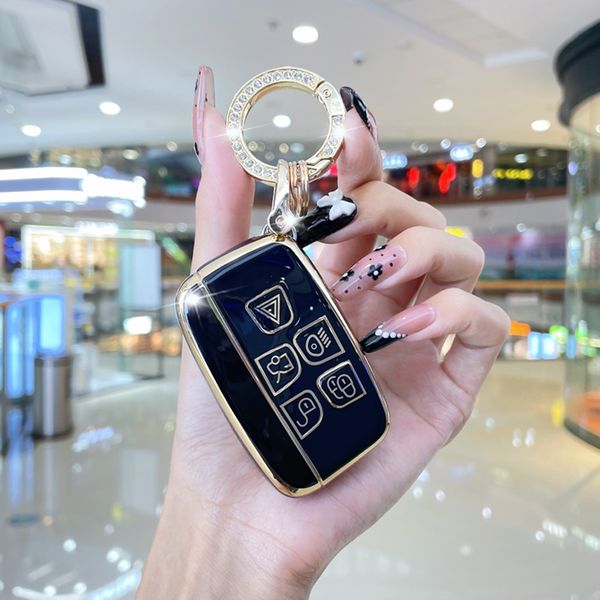 

car key case cover for land rover range rover sport discovery 3 4 elander 2 evoque accessories holder shell keychain styling